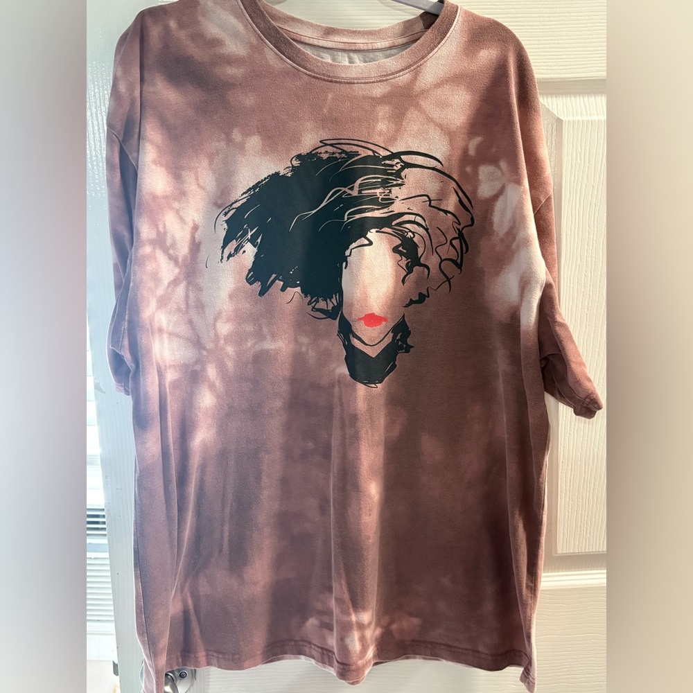 Cruella Disney Shirt Womens 2X Oversized Tie Dye Short Sleeve Walt Disney Ladies